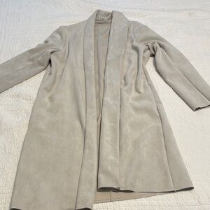 Zara Women's Light Gray Trench Coat